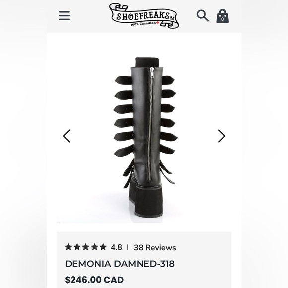 Demonia Damned-318 Platform Boots - Picture 4 of 8